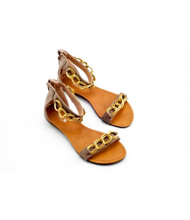 Adora AS023-2 Khaki Women Dress Sandals 