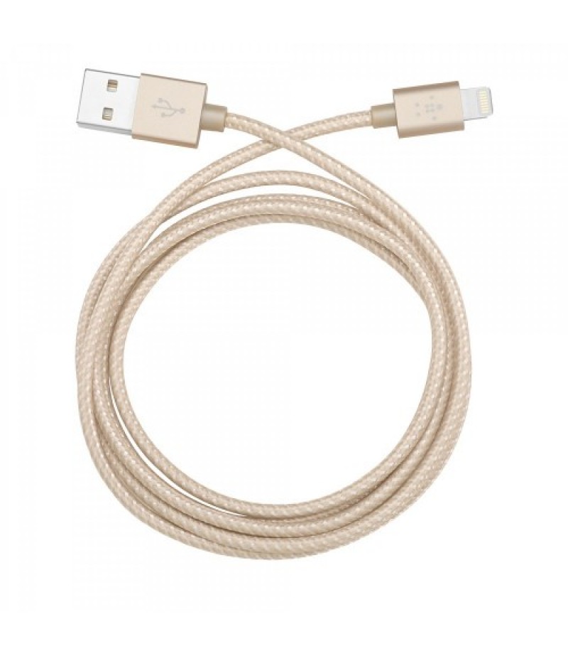 TUTONICA USB TO LIGHTNING CHARGING CABLE 1 METRE - GOLD 