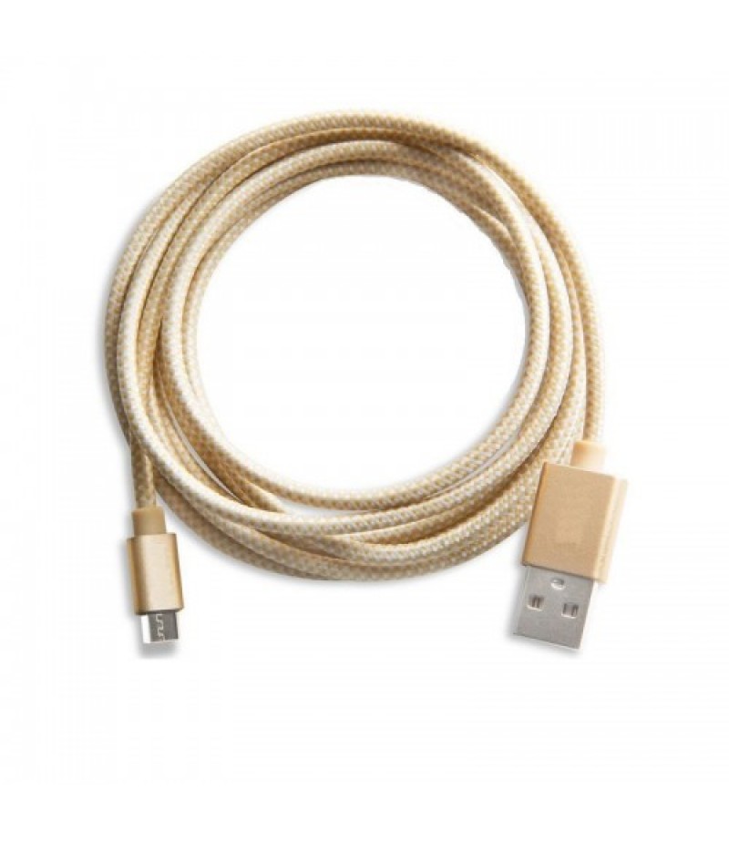 TUTONICA USB TO MICRO USB CHARGING CABLE 1 METRE - GOLD 