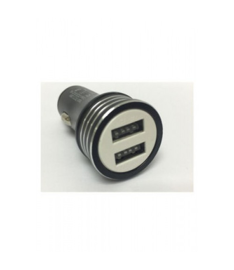 TUTONICA TUTO-C707 DUAL PORT USB CAR CHARGER - BLACK 