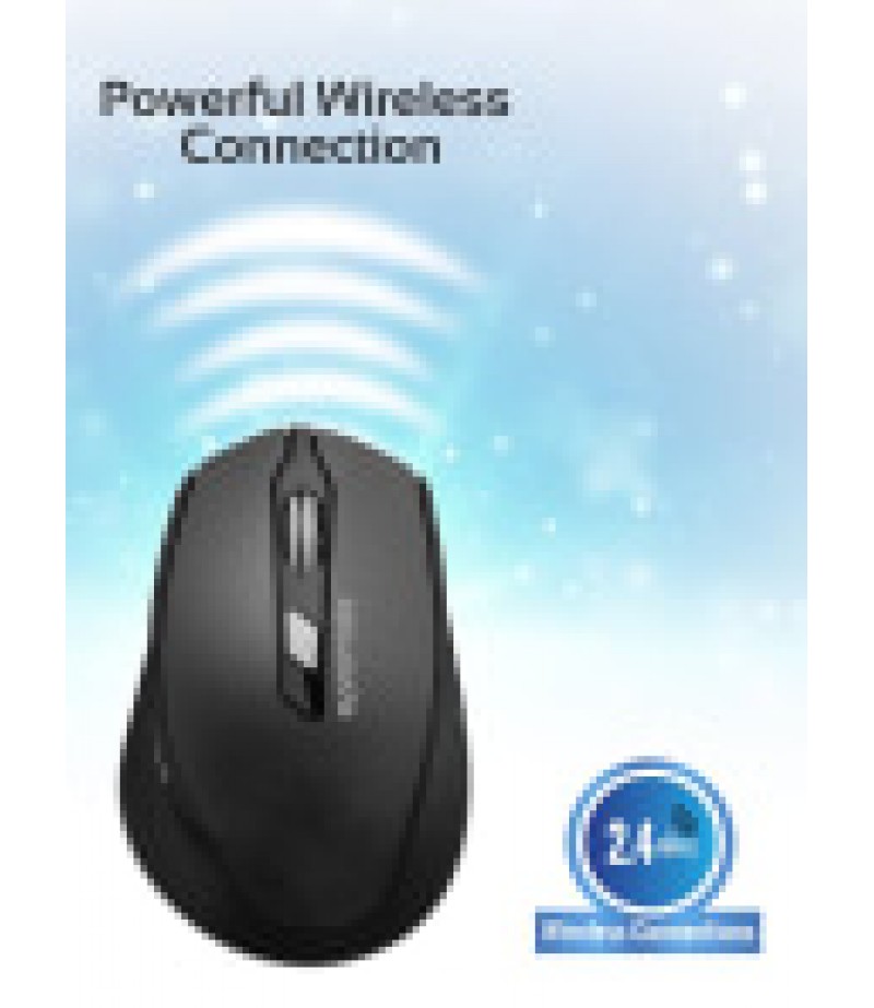 PROMATE CLIX-6 WIRELESS OPTICAL MOUSE BLACK