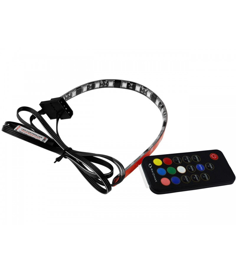 RAIDMAX RGB LED MAGNETIC STRIP WITH REMOTE CONTROL SINGLE