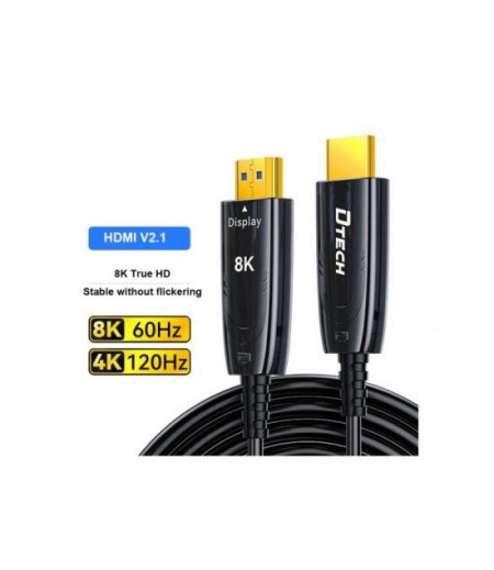 DTECH DT-HOF8025 8K HDMI FIBER CABLE 2.1V 25M