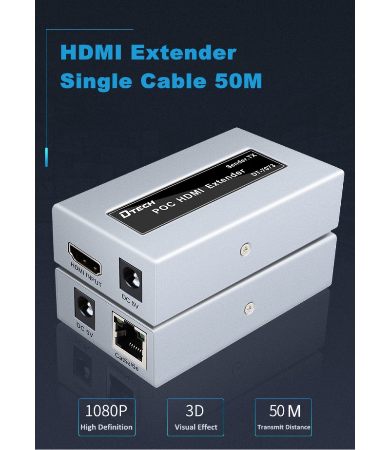 DTECH DT-7073(2ND) HDMI EXTENDER 50M POC TYPE