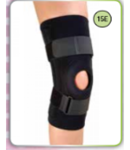 HINGED KNEE BRACE WITH OPEN PATELLA 