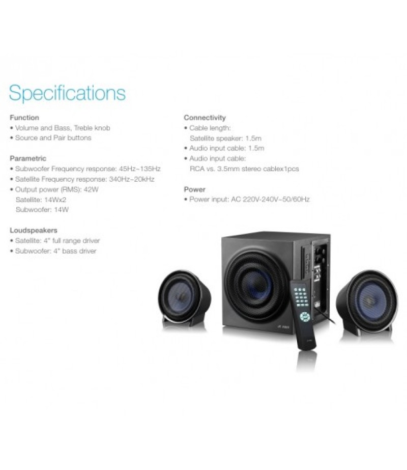 F&D 2.1Ch Bluetooth Speaker 