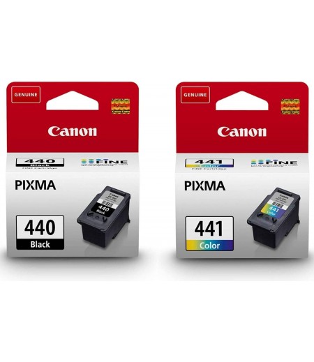 Canon 440 Black and 441 Tricolor Ink Cartridges for Printer