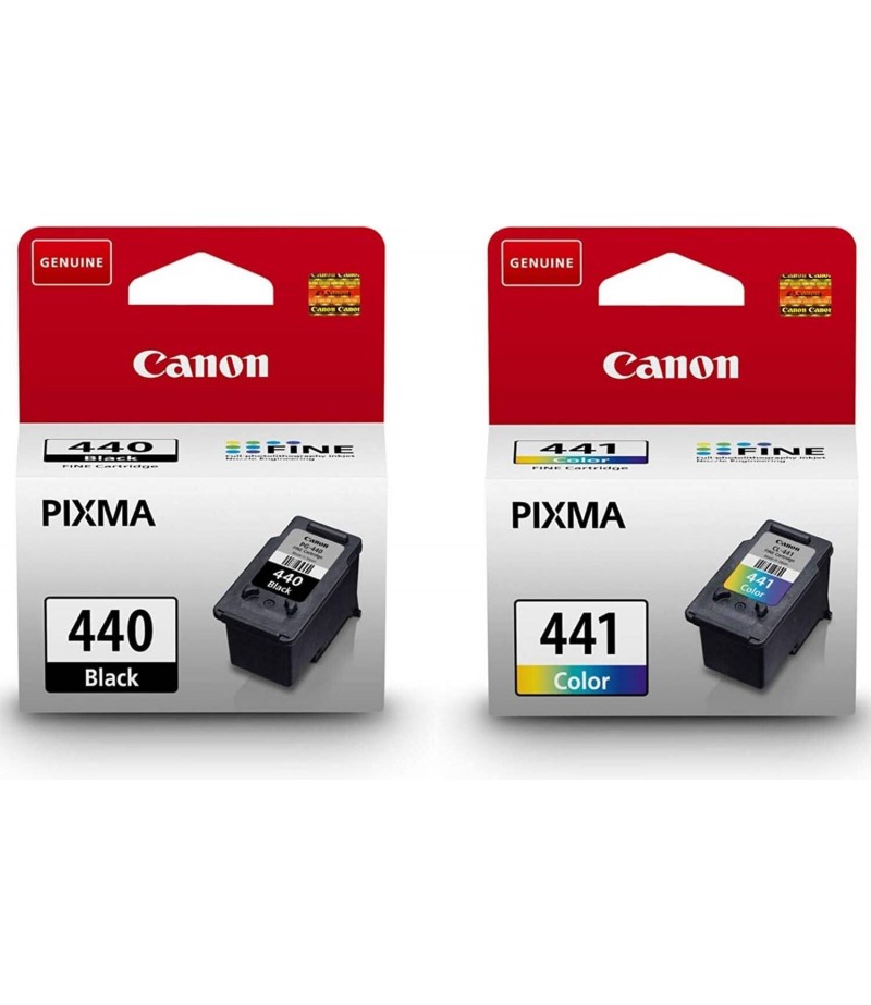 Canon 440 Black and 441 Tricolor Ink Cartridges for Printer