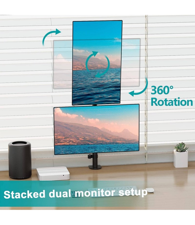 Dual Monitor Vertical Deskmount 91-LDT12C02V