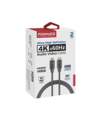 Promate Ultra-High Definition 4K@60Hz HDMI® Audio Video Cable | ProLink4K60-300