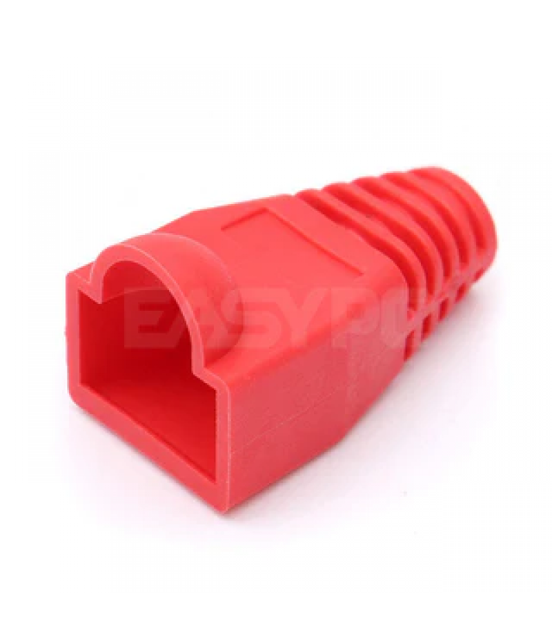 Rj45 Rubber Boots Red