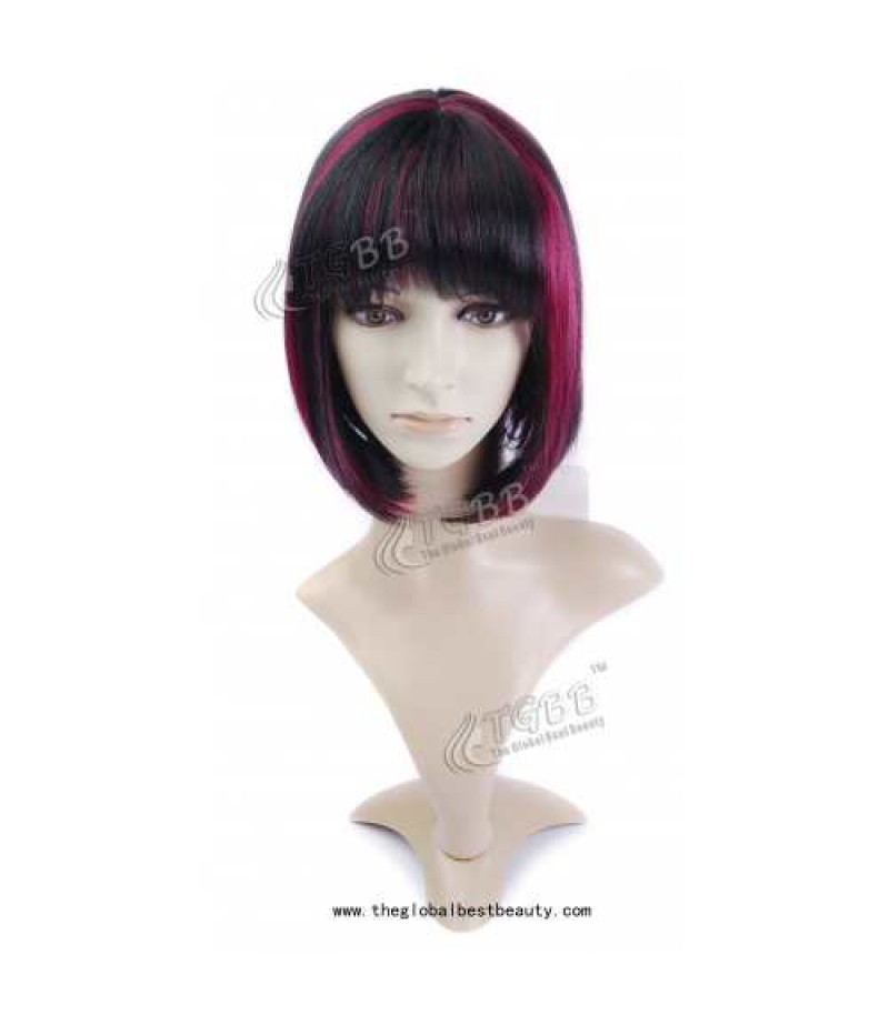 TGBB0042(The Stylish Medium Straight Mixed Color Newest Fashion Natural Top Quality Wigs)