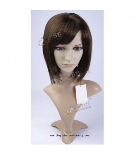 TGBB0058(Classical Bob Wig Top Quality Natural Medium Layered Straight Wigs)