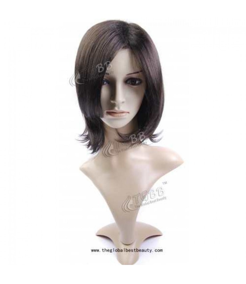 TGBB006(Soft Carefree Natural Medium Straight Bob Wigs)