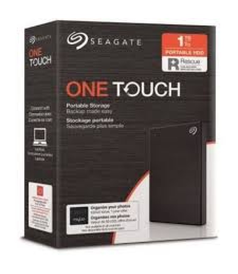 SEAGATE ONE TOUCH 1TB PORTBALE EXTERAL HARD DRIVE