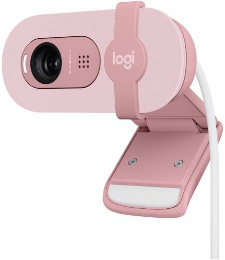 Logitech Brio 100 Full HD Webcam for Meetings and Streaming (ROSE)