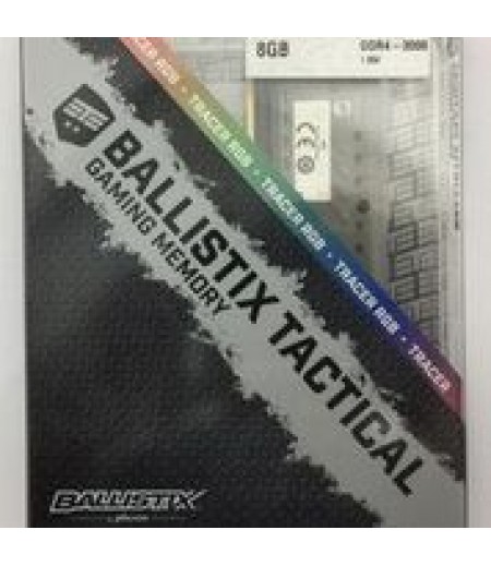 Crucial Ballistix Tactical Tracer 8GB Single RGB DDR4 3000 UDIMM Gaming Memory