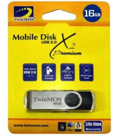 TWINMOS 16 GB X2 PREMIUM MOBILE DISK USB 2.0