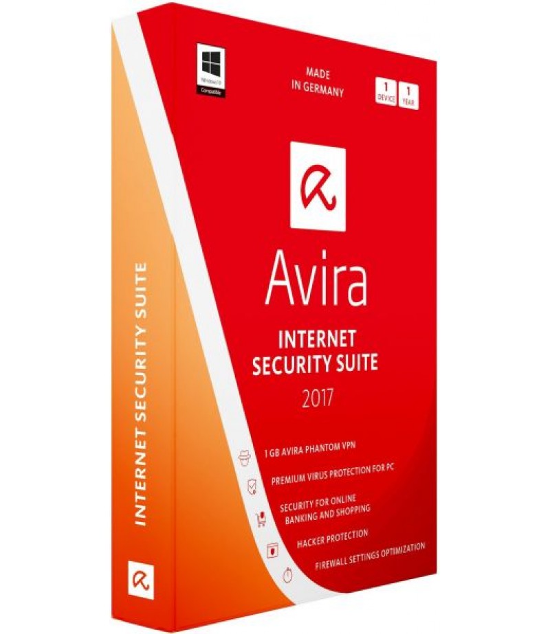 Avira Internet Security Suite 2017, 3 Devices / 1 Year