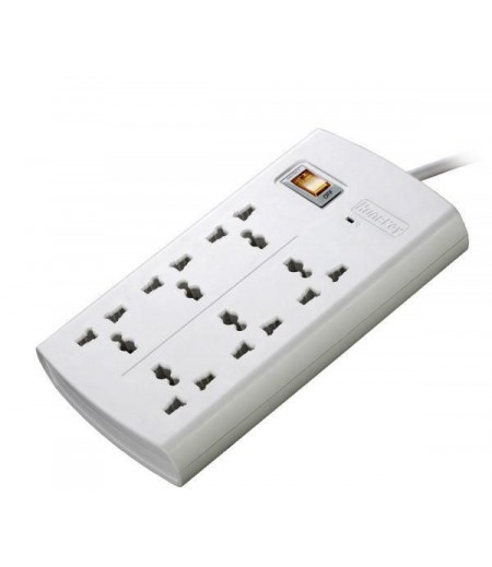 Huntkey 3M Cable, 6 Sockets, 2 Pin EU Plug