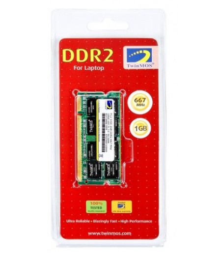 TWINMOS 1GB DDR2 677MHZ MEMORY MODULES FOR LAPTOPS