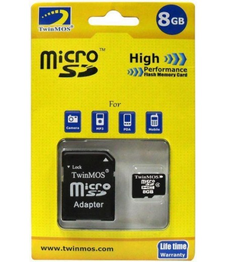 TWINMOS MICRO SDHC 8 GB MEMORY CARD