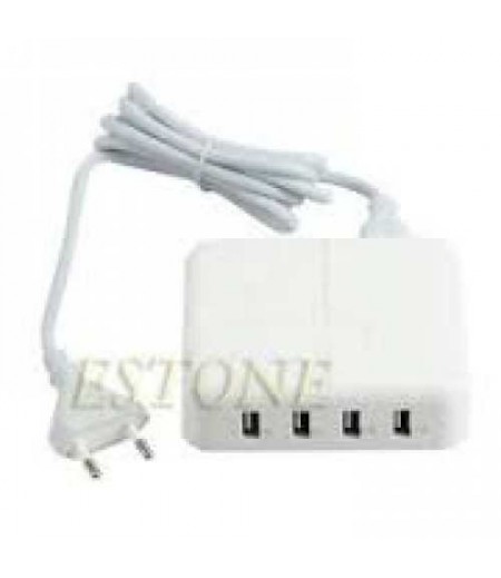 MYCANDY HOME CHRGR 6 USB 8A WITH MICRO USB CBL WHITE