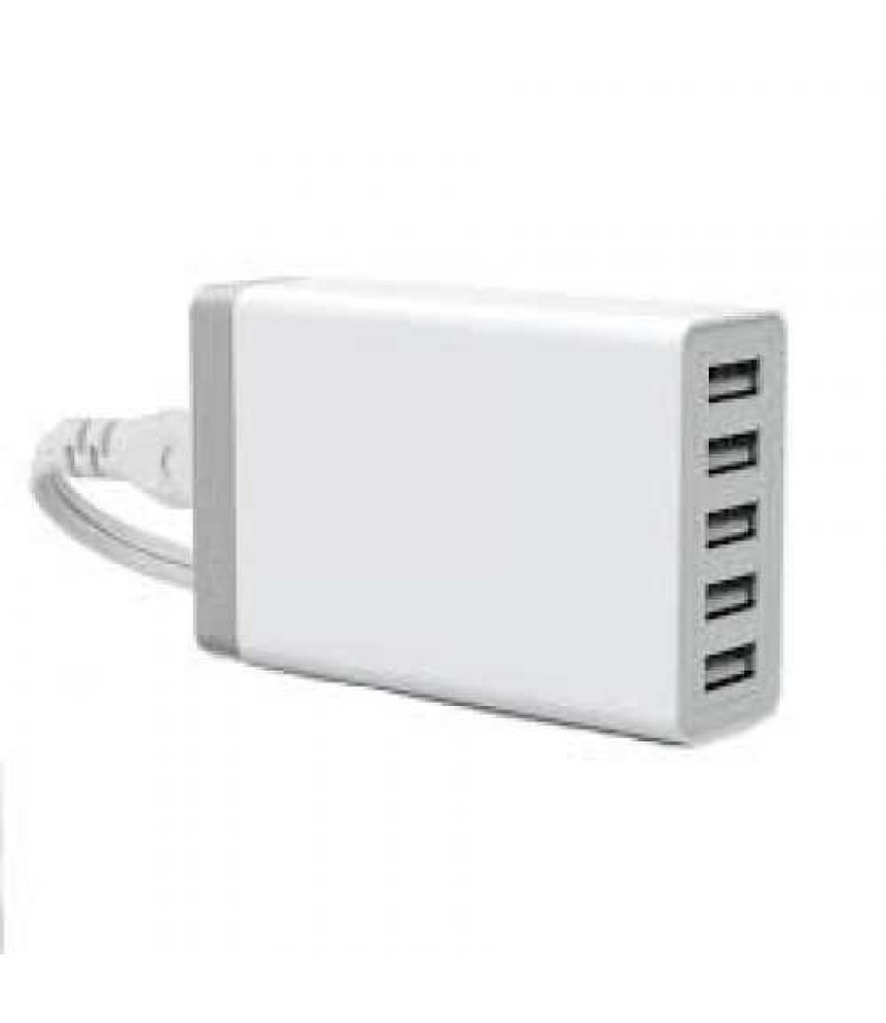 MYCANDY TRAVEL CHARGER 5 USB 6A WHITE