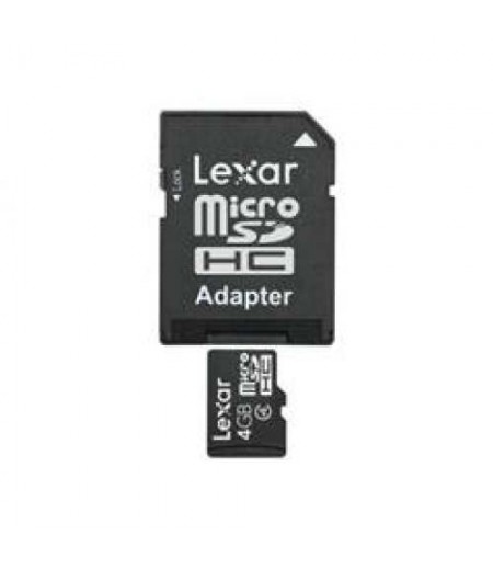 Lexar NORMAL MICRO SD (with adapter) LSDMI4GBABEUA 4GB microSDHC with Adapter