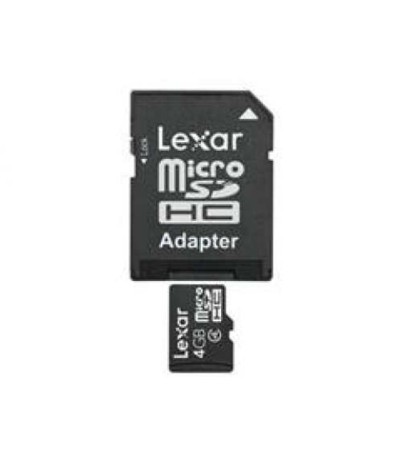 Lexar NORMAL MICRO SD (with adapter) LSDMI4GBABEUA 4GB microSDHC with Adapter