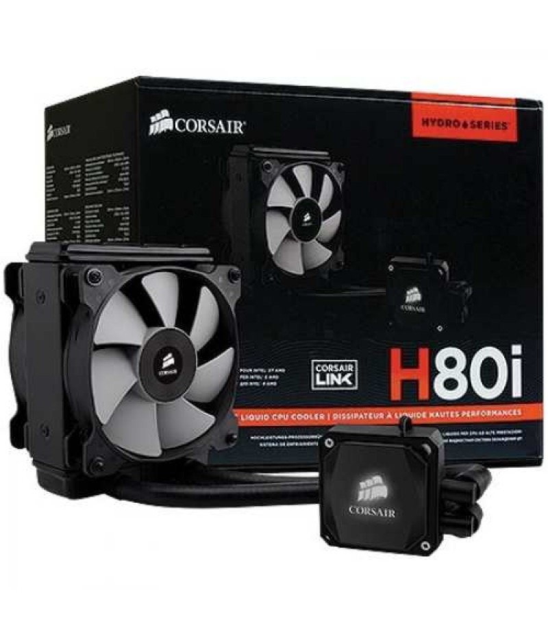 CORSAIR H80i High Performance Liquid CPU Cooler CW-9060008-WW