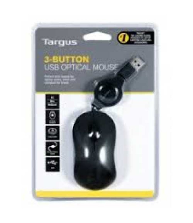 TARGUS 3-Button USB Optical Mouse AMU89EU