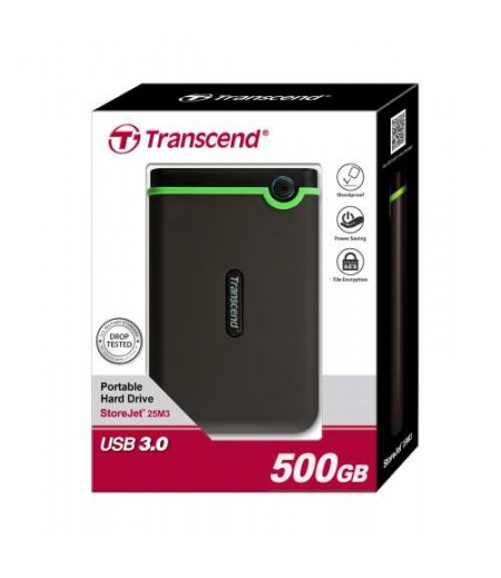 TRANSCEND 500 GB PORTABLE HARDDRIVE