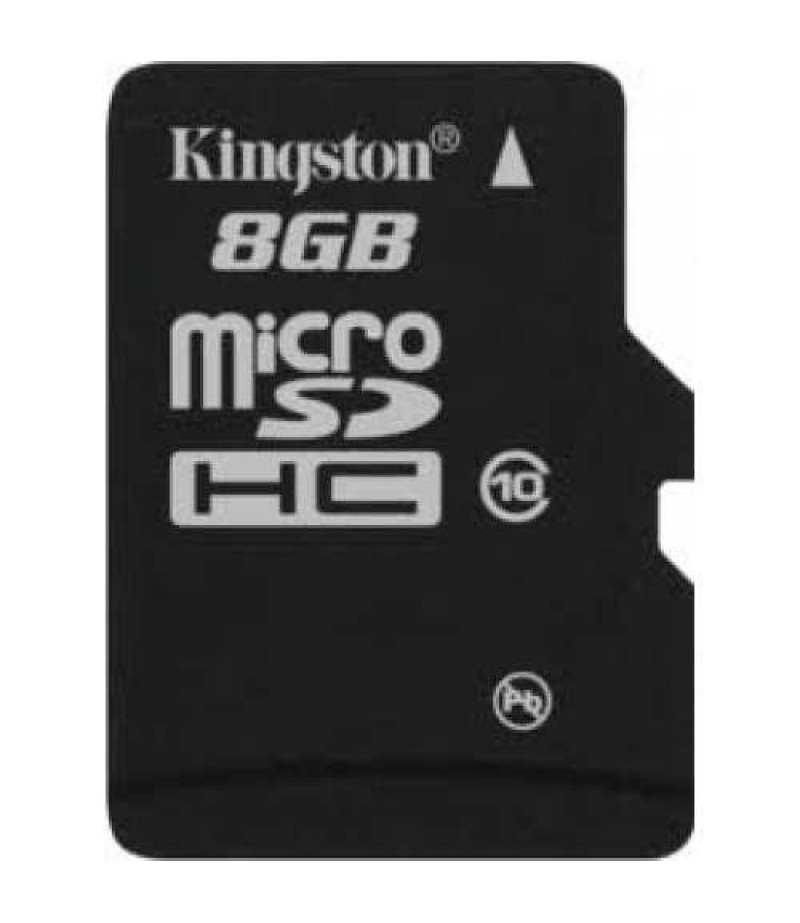 KINGSTON 8GB microSDHC Class 10 Flash Card SDC10/8GB