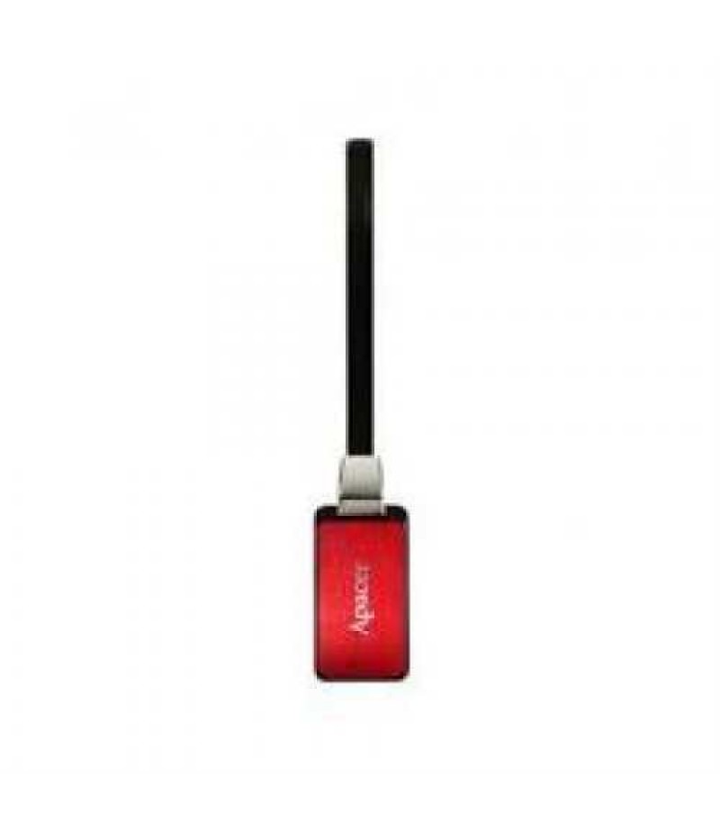 Apacer AH128 8GB Flash Drive, Red, Retail Package