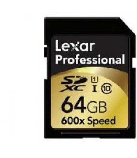 Lexar PROFESSIONAL SD 600X(Class 10)LSD64GCTBEU600 64GB SDHC 600X Professional UHS-I