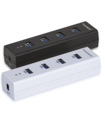 TwinMos 4 Port USB 2.0 Hub (Double Decker)