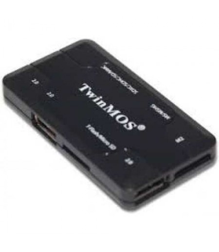 TwinMos Combo Gadget - USB Hub & Card Reader/Writer USB2.0 [FCRWAI1-AGH]