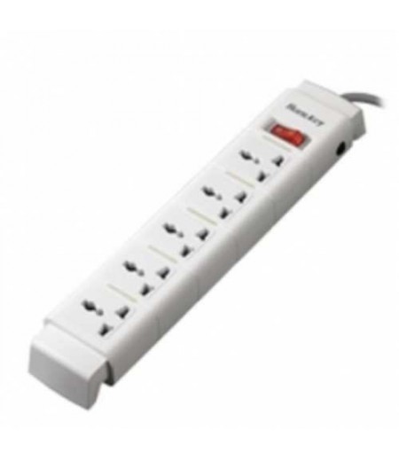 HUNTKEY 3M Cable, 5 Sockets, 2500W, 10A [with Surge Protector]EU Plug [2 Pin]