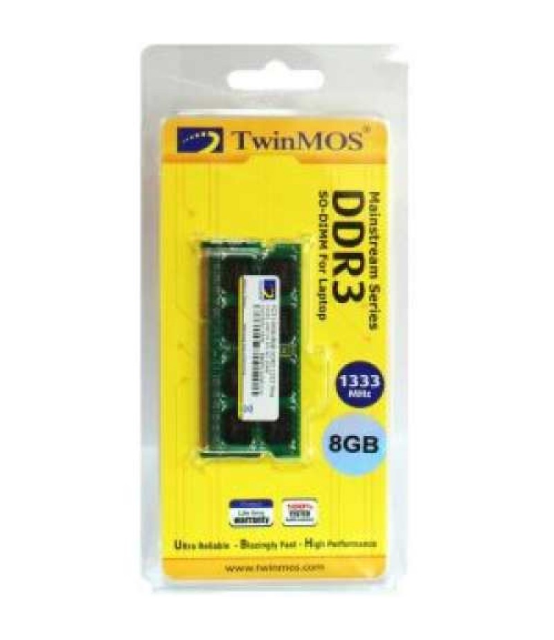 TWINMOS 8GB DDR3 1333 SO-DIMM 16 Chips Thermal Sensor