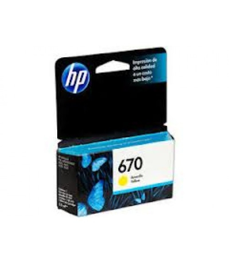 HP INK 670 YELLOW