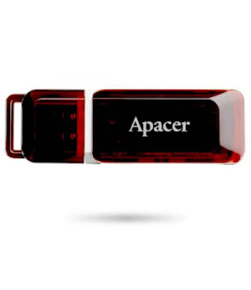 Apacer AH321 8GB Flash Drive, Red, Retail Package