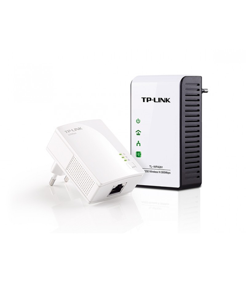 TPLINK 300Mbps AV200 Wireless N Powerline Extender Starter Kit TL-WPA281KIT