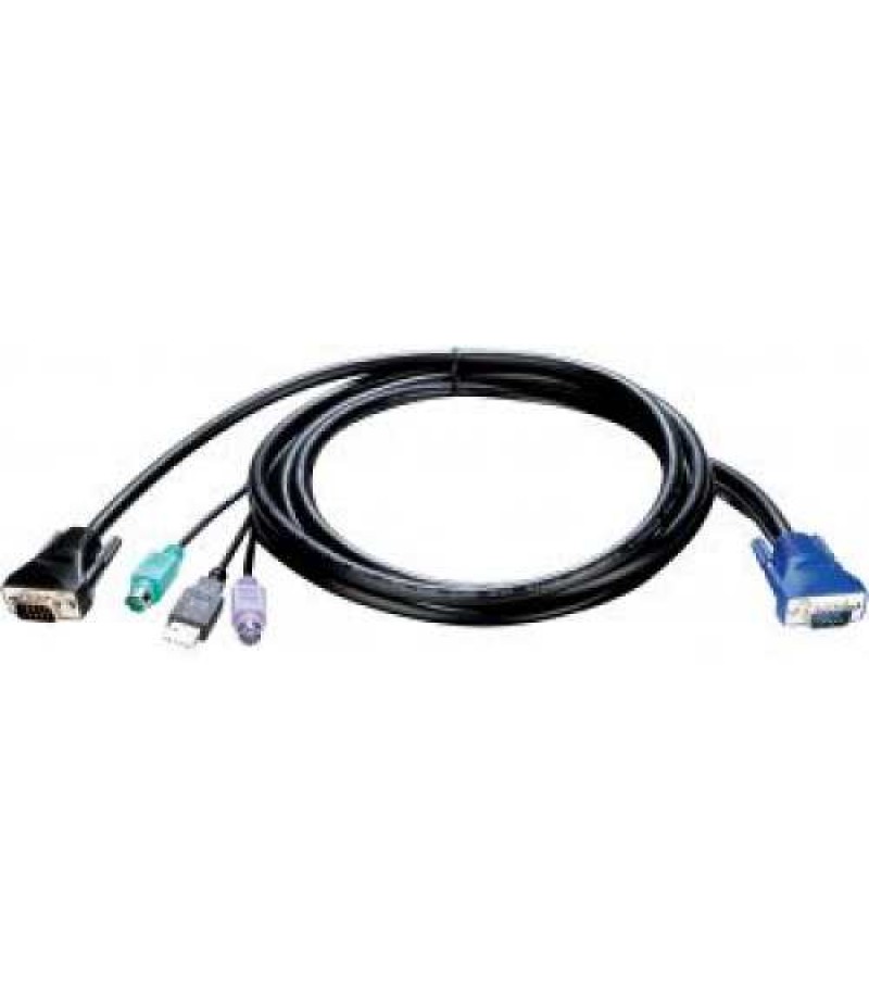 DLINK KVM CABLE - Black KVM-401