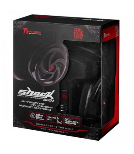 THERMALTAKE SHOCK SPIN / EAR CUP / BLACK / 3.5 MM / STEREO (TLN/UB/130915)