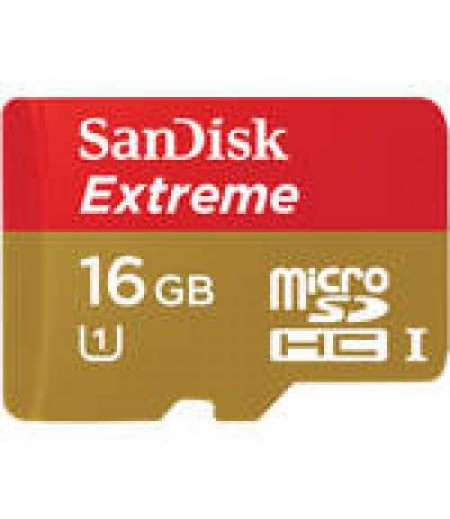 SANDISK MicroSD 16GB Extreme 45MB/s Memory Card