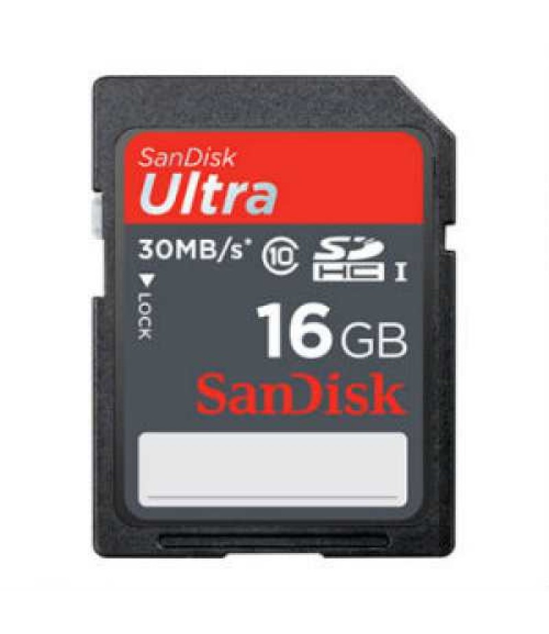 SANDISK SD Ultra 16GB ,C10, 30MB/s Memory Card