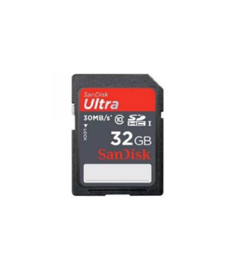 SANDISK SD Ultra 32GB ,C10, 30MB/s Memory Card