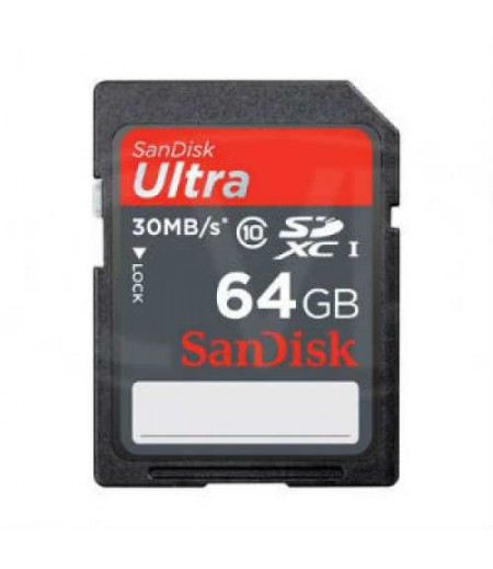 SANDISK SD Ultra 64GB ,C10, 30MB/s Memory Card