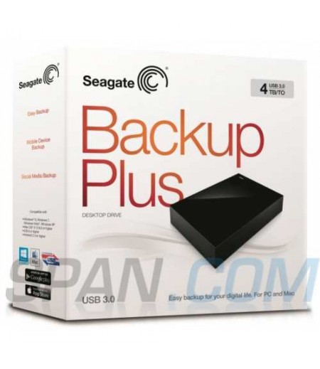 SEAGATE 4TB BACKUP PLUS 3.5